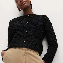 Marks & Spencer Women Self Design Fashion Sweaters-39