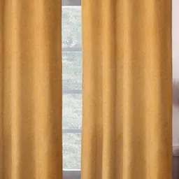 BELLA TRUE Gold-Toned 2 Pieces Black Out Window Curtains-image-85