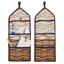 Kuber Industries Cream-Coloured Set of 2 Regular Multi-Utility Organisers image 5
