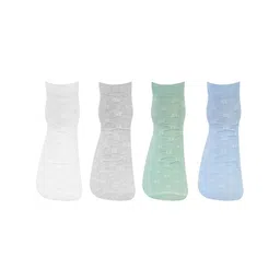 Bonjour Women Pack Of 4 Patterned Ankle Length Socks-27