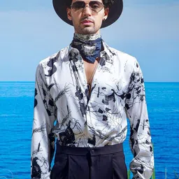 ASUKA Men Opaque Printed Casual Shirt-image-86