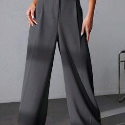 BROADSTAR Women Loose Fit High-Rise Easy Wash Stretchable Loose Fit Trousers-picture-22