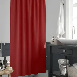 ArtzFolio Red Waterproof Shower Curtain-image-43