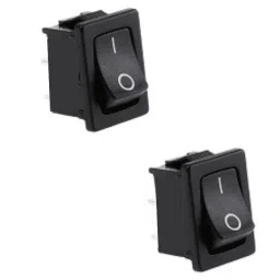 2 Pin Mini On-Off SPST Rocket Switch (19 x 13mm) - Pack of 2-13