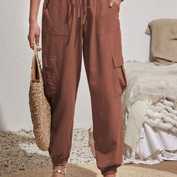 StyleCast Women Regular Fit High-Rise Cargo Trousers-picture-6