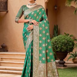 Anouk Rustic Ethnic Motifs Woven Design Banarsi Saree-picture-35