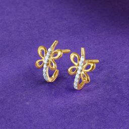 GIVA Women Yellow Gold Earrings Diamond-picture-36