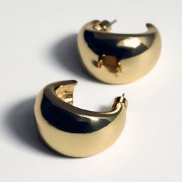 MANGO Chunky Hoop Earrings-image-10