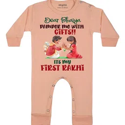 Arvesa My First Rakhi Printed Bodysuit-33