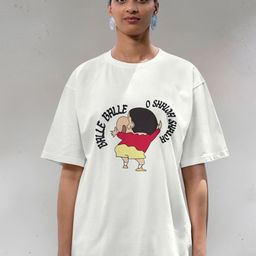 Broke Memers Women Printed Applique T-shirt-image-80