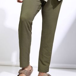 HIGHLANDER Men Textured Slim Fit Trousers-picture-47