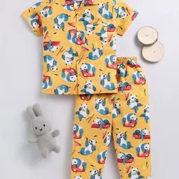 NAUTI KIDZ Boys Printed Pure Cotton Night suit-picture-1