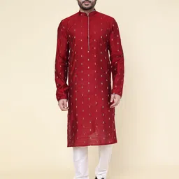 W & G Men Regular Kurta with Churidar-picture-24