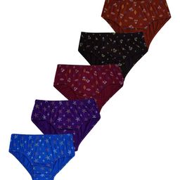 YELLOWDELIGHT Girls 5Pc Hipster Briefs YD 764 Ramvi (g) prnt panties 9-10y-5p-Multicolor-image-60