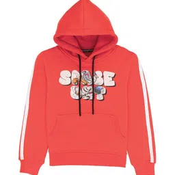 Status Quo Boys Graphic Printed Hood Cotton Pullover Sweatshirt-image-56