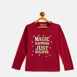 Fort Divine Girls Typography Printed T-shirt-picture-29