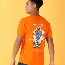 V-Mart Men Graphic Printed Slim Fit T-shirt-image-30