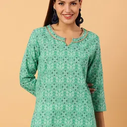 NEESH Women Floral Printed Pure Cotton Kurti-26