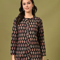 KALINI Mandarin Collar Printed Tunic-picture-11