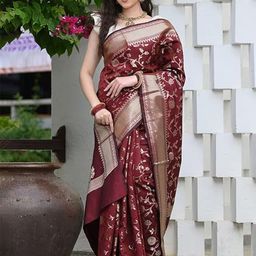Florence Woven Design Zari Pure Silk Kanjeevaram Saree-picture-58