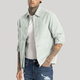 Snitch Men Floral Crop Denim Jacket-image-21