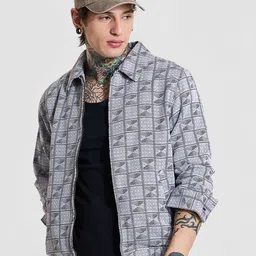 Snitch Men Geometric Tailored Jacket-27