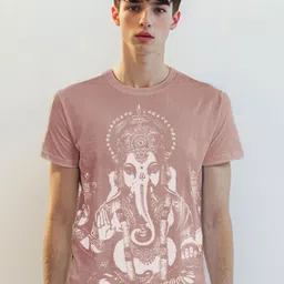 MAATIR DESIGNS Unisex Printed Raw Edge T-shirt-image-95