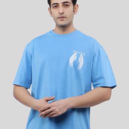 WILD ELEPHANT Men Graphic Printed Round Neck Cotton Oversized T-shirt-image-89