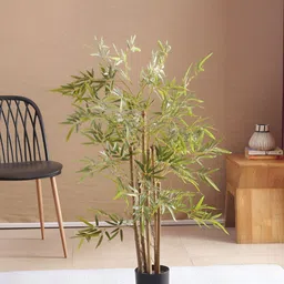 ARICK DECOR Green 1 Pieces Bamboo Artificial Plant With Pot-image-22