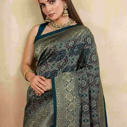 all about you Ethnic Motifs Zari Banarasi Saree-image-44