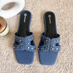 IMPERFECTO Women Open Toe Flats-18