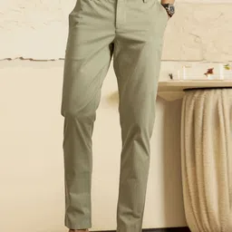 Andamen Men Signature Core Ultra Easy Wash Mid-Rise Cotton Chinos Trouser-image-52