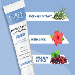 PORES Be Pure Set Of 2 Skin Brightening Face Scrub With Glutathione-100ml Each image 4