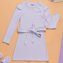 Purple United Kids Sheath Midi Dress-image-98