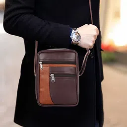 ICHIEF Textured PU Sling Bag-53