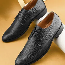 John Karsun Men Lace-Ups Round Toe Formal Derbys Shoes-image-88