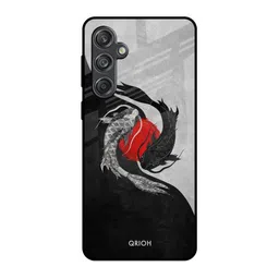 QRIOH Japanese Art Printed Sleek & Lightweight Silicone Samsung Galaxy M55 5G Back Case-picture-45