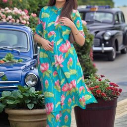 Moda Rapido Women Floral Printed Kurta with Trouser-picture-47