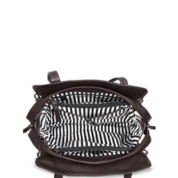 Celtic Textured Leather Structured Tote Bag image 3