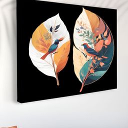 Livin'luxe Black & White Floral and Botanical Canvas Wall Art-picture-4
