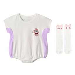StyleCast x Revolte Infant Girls Printed Cotton Bodysuit With Socks-image-106