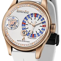 DOUBLERUN Unisex Dial & Straps Analogue Chronograph Watch H05N19035 image 4