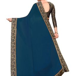 limtd Zari Pure Georgette Saree image 3