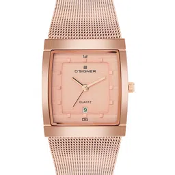 D'SIGNER Women Dial & Stainless Steel Textured Straps Analogue Watch 856RGM.11L-picture-5
