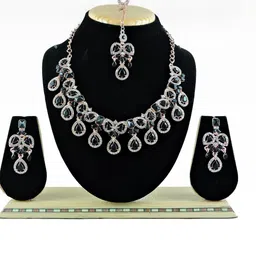 VATSALYA creation Silver Ethnic Jewellery Set-image-52