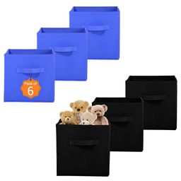 Aura Black & Blue 6 Pieces Storage Box Organisers-37