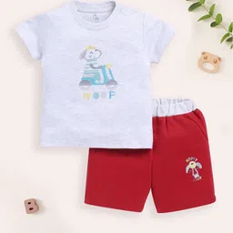 BABY GO Boys Printed T-shirt with Shorts-image-92
