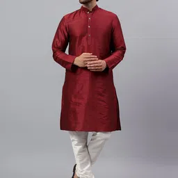 Latest Chikan Garments Regular Dupion Silk Kurta With Churidar-picture-40