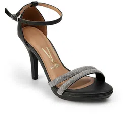 Vizzano Embellished PU Party Stiletto Sandals-30