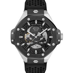 PHILIPP PLEIN Men Brass Skeleton Dial & Straps Analogue Automatic Motion Powered Watch PWPFA0824-15
